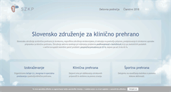 Desktop Screenshot of klinicnaprehrana.si