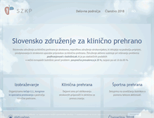 Tablet Screenshot of klinicnaprehrana.si